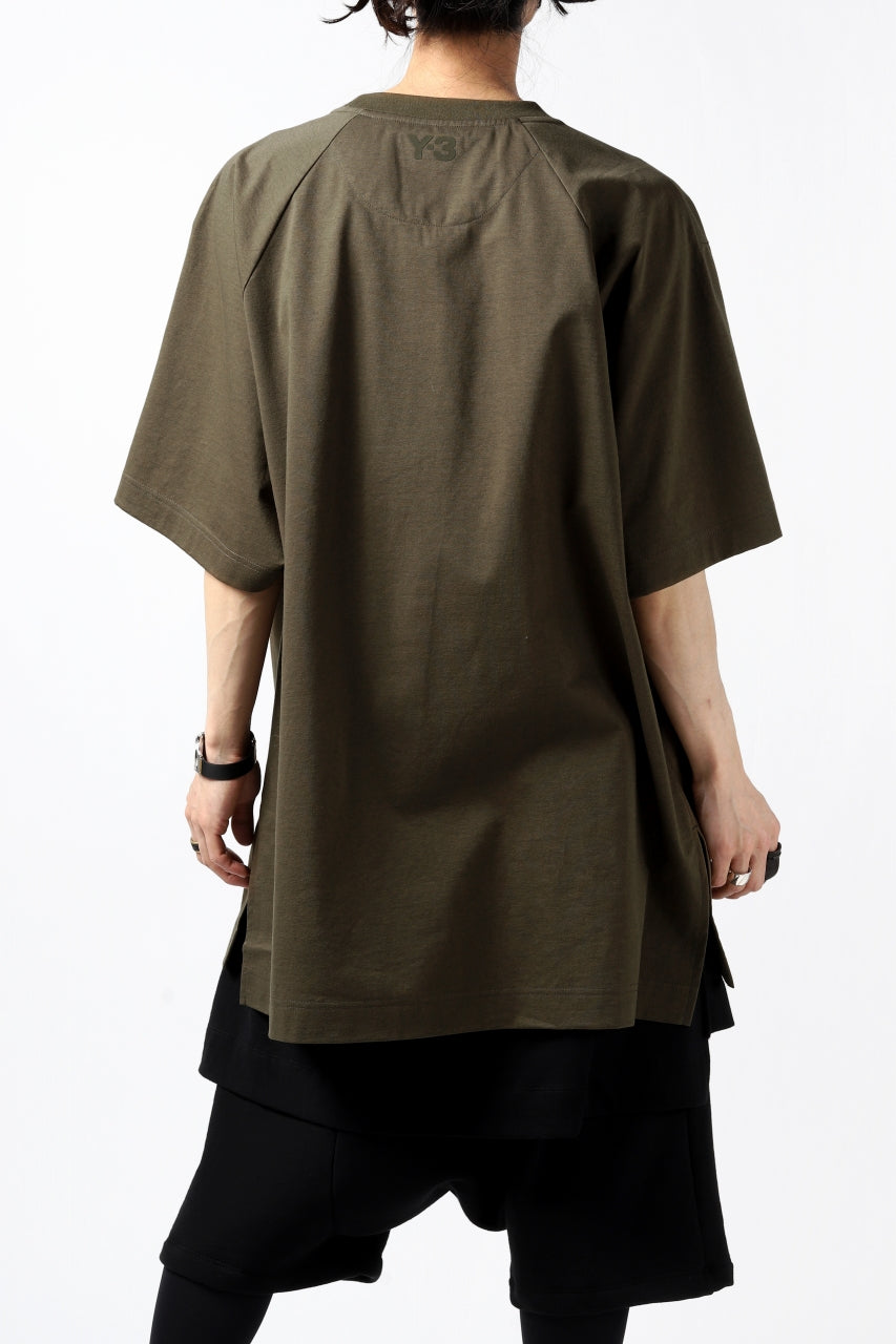 Load image into Gallery viewer, Y-3 Yohji Yamamoto STRINGS POCKET TEE / PAPER JERSEY (KHAKI)