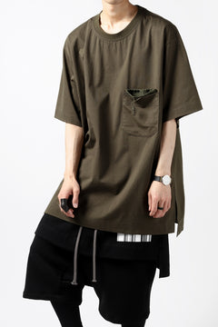 Load image into Gallery viewer, Y-3 Yohji Yamamoto STRINGS POCKET TEE / PAPER JERSEY (KHAKI)