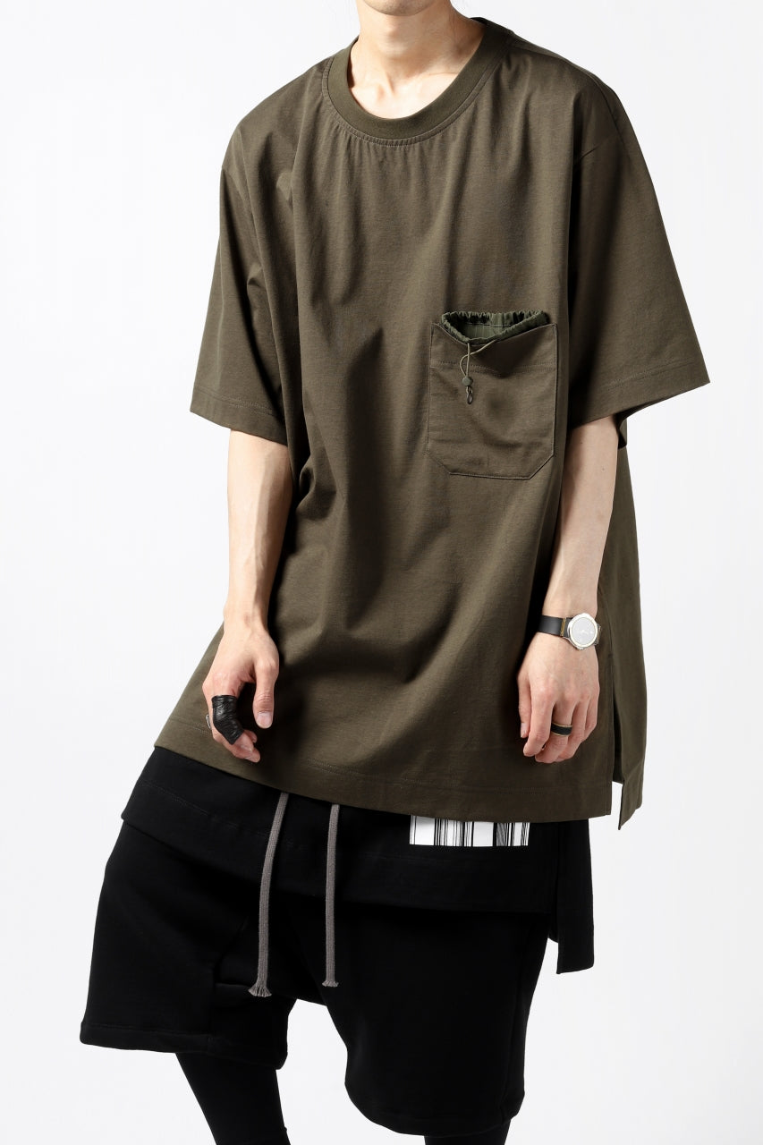 Load image into Gallery viewer, Y-3 Yohji Yamamoto STRINGS POCKET TEE / PAPER JERSEY (KHAKI)