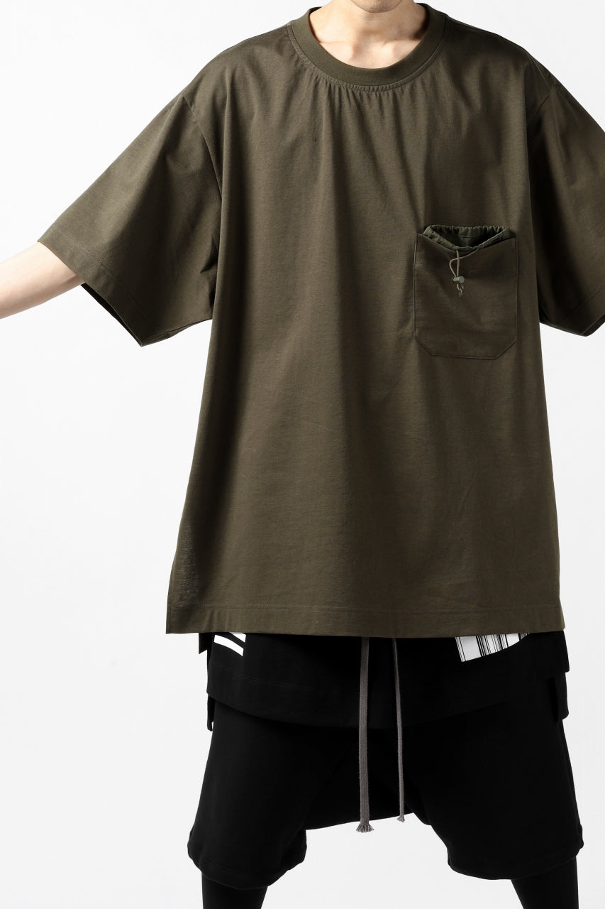 Load image into Gallery viewer, Y-3 Yohji Yamamoto STRINGS POCKET TEE / PAPER JERSEY (KHAKI)