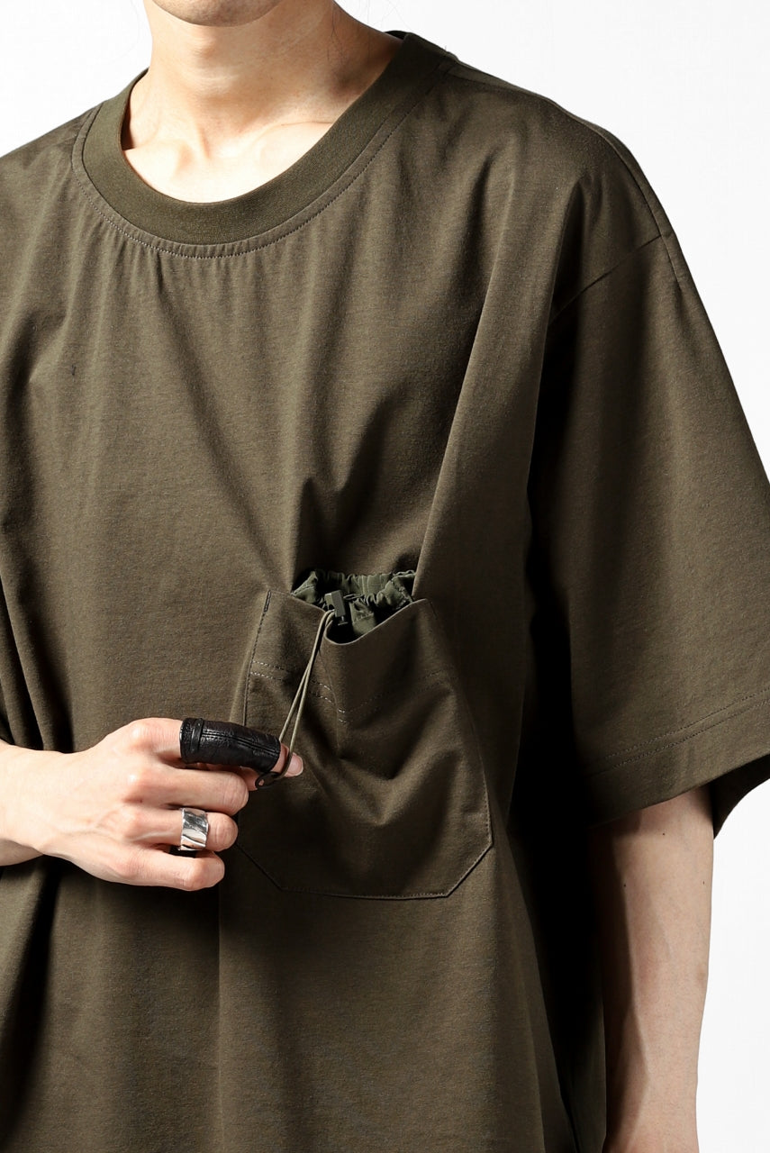 Load image into Gallery viewer, Y-3 Yohji Yamamoto STRINGS POCKET TEE / PAPER JERSEY (KHAKI)