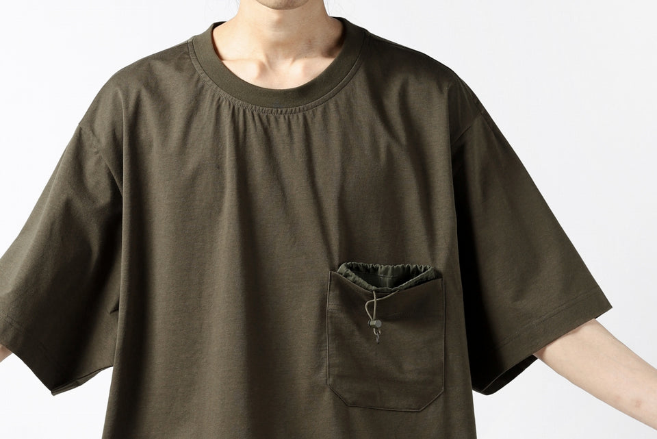 Load image into Gallery viewer, Y-3 Yohji Yamamoto STRINGS POCKET TEE / PAPER JERSEY (KHAKI)