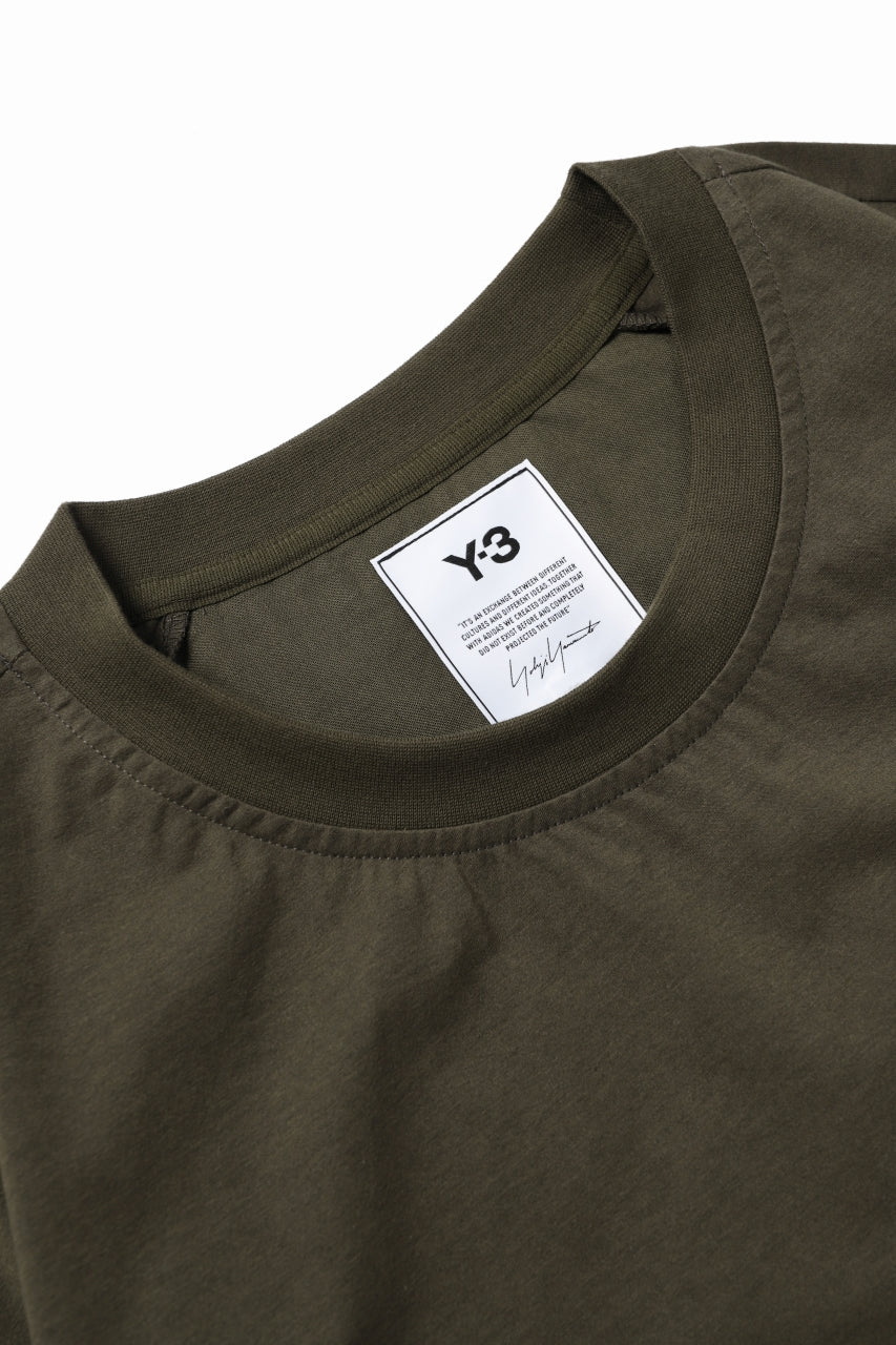 Load image into Gallery viewer, Y-3 Yohji Yamamoto STRINGS POCKET TEE / PAPER JERSEY (KHAKI)