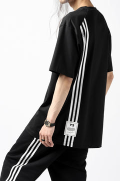 画像をギャラリービューアに読み込む, Y-3 Yohji Yamamoto 3-STP SHORT SLEEVE TEE / COTTON JERSEY (BLACK)