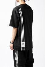 画像をギャラリービューアに読み込む, Y-3 Yohji Yamamoto 3-STP SHORT SLEEVE TEE / COTTON JERSEY (BLACK)