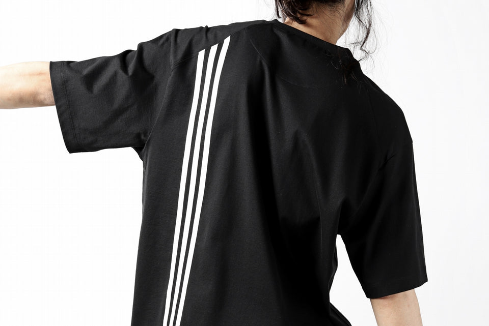 画像をギャラリービューアに読み込む, Y-3 Yohji Yamamoto 3-STP SHORT SLEEVE TEE / COTTON JERSEY (BLACK)