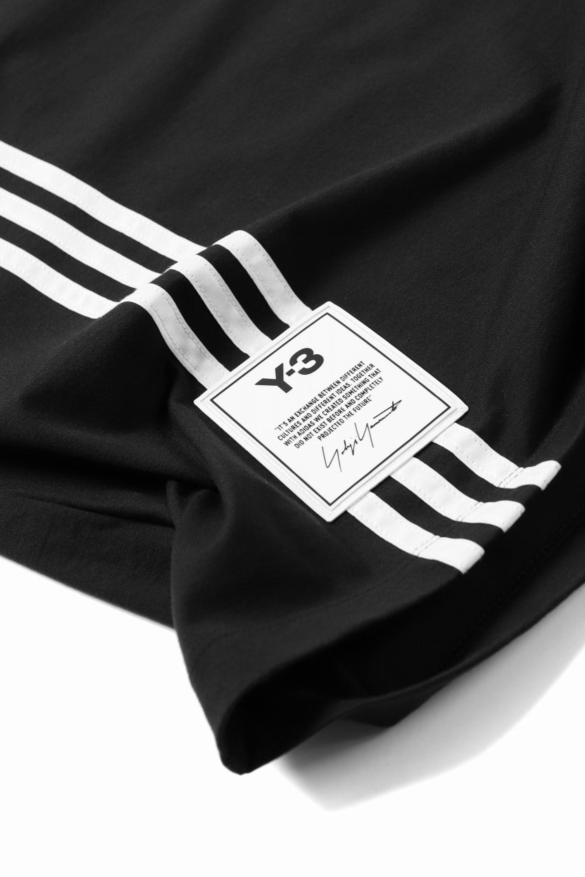 画像をギャラリービューアに読み込む, Y-3 Yohji Yamamoto 3-STP SHORT SLEEVE TEE / COTTON JERSEY (BLACK)