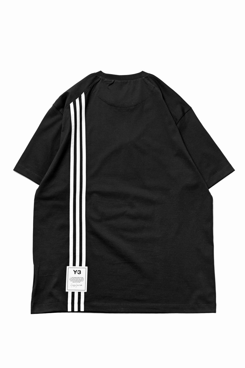 画像をギャラリービューアに読み込む, Y-3 Yohji Yamamoto 3-STP SHORT SLEEVE TEE / COTTON JERSEY (BLACK)