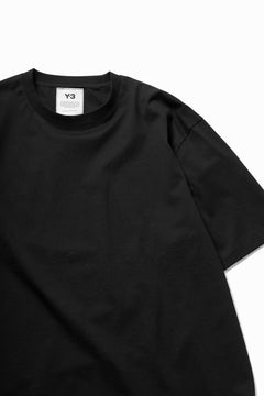 画像をギャラリービューアに読み込む, Y-3 Yohji Yamamoto 3-STP SHORT SLEEVE TEE / COTTON JERSEY (BLACK)