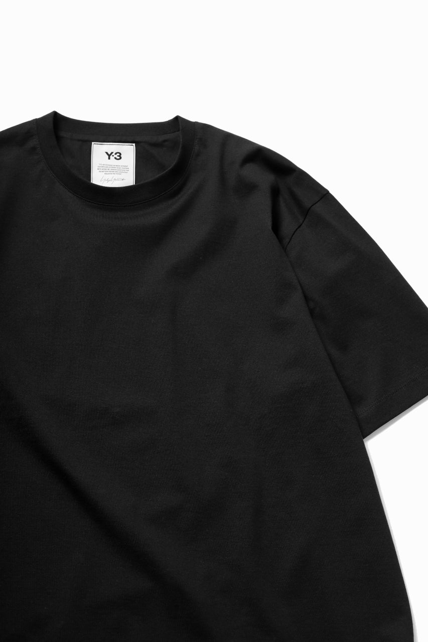 画像をギャラリービューアに読み込む, Y-3 Yohji Yamamoto 3-STP SHORT SLEEVE TEE / COTTON JERSEY (BLACK)