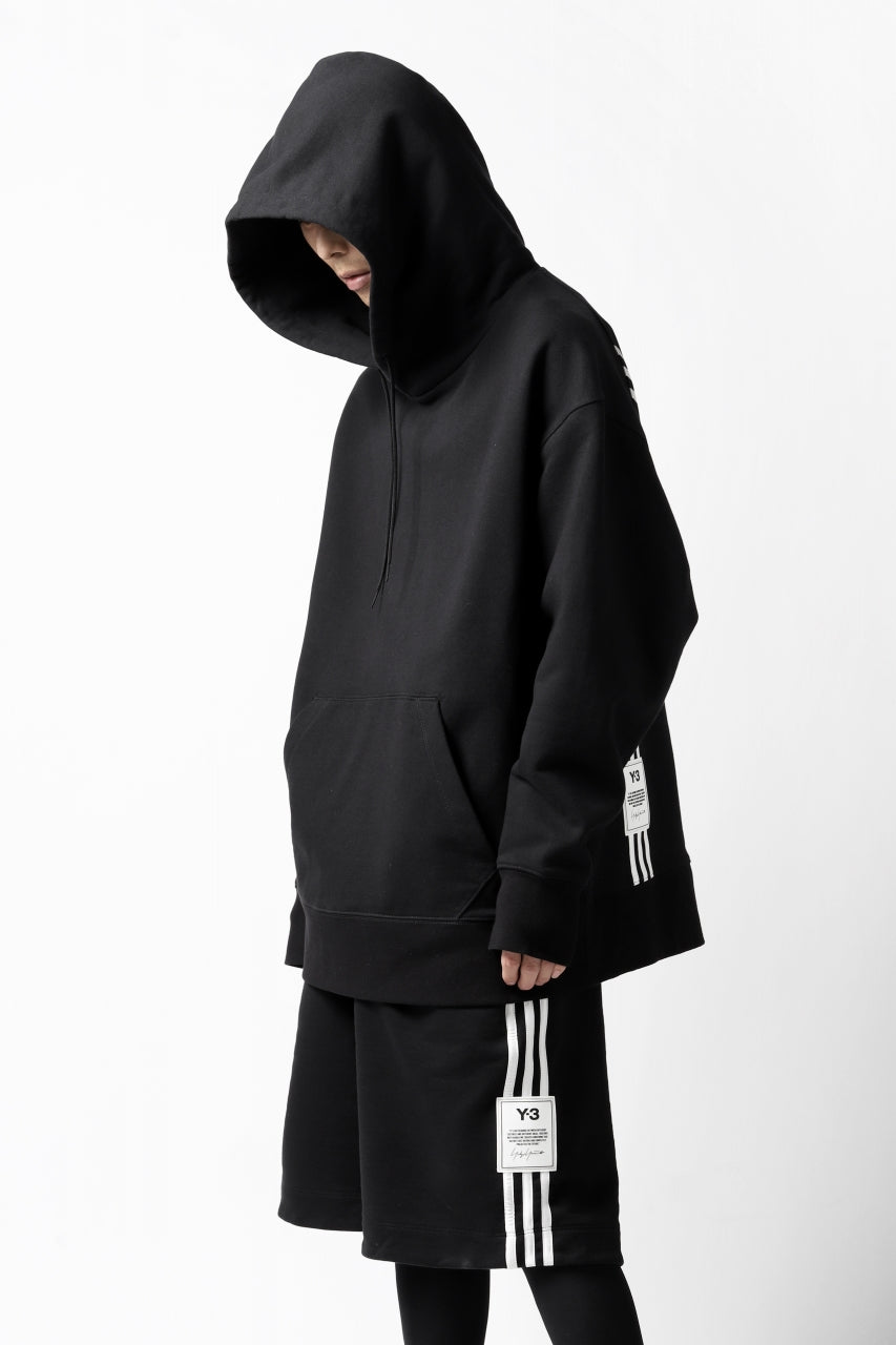 画像をギャラリービューアに読み込む, Y-3 Yohji Yamamoto 3-STP HOODIE PARKA / FRENCH TERRY (BLACK)