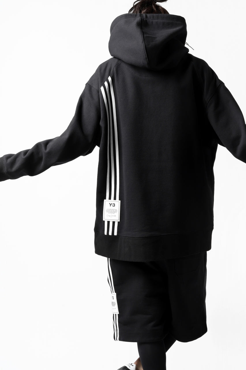 画像をギャラリービューアに読み込む, Y-3 Yohji Yamamoto 3-STP HOODIE PARKA / FRENCH TERRY (BLACK)