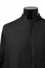 画像をギャラリービューアに読み込む, Y's BANG ON! No.168 WOOL VIYELLA DETACHABLE COLLAR SHIRTS (BLACK)