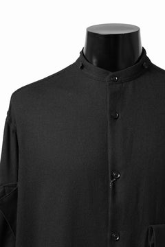 画像をギャラリービューアに読み込む, Y's BANG ON! No.168 WOOL VIYELLA DETACHABLE COLLAR SHIRTS (BLACK)