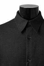 画像をギャラリービューアに読み込む, Y's BANG ON! No.168 WOOL VIYELLA DETACHABLE COLLAR SHIRTS (BLACK)