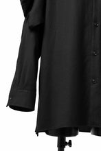 画像をギャラリービューアに読み込む, Y's BANG ON! No.168 WOOL VIYELLA DETACHABLE COLLAR SHIRTS (BLACK)