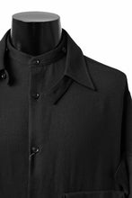画像をギャラリービューアに読み込む, Y's BANG ON! No.168 WOOL VIYELLA DETACHABLE COLLAR SHIRTS (BLACK)