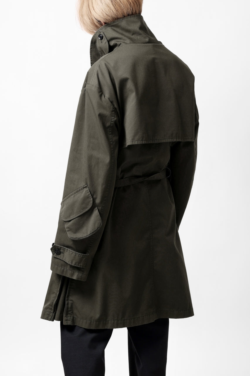 Load image into Gallery viewer, Y's BANG ON! No.186 SEMI DOUBLE HALF COAT / T/C TWILL (KHAKI)