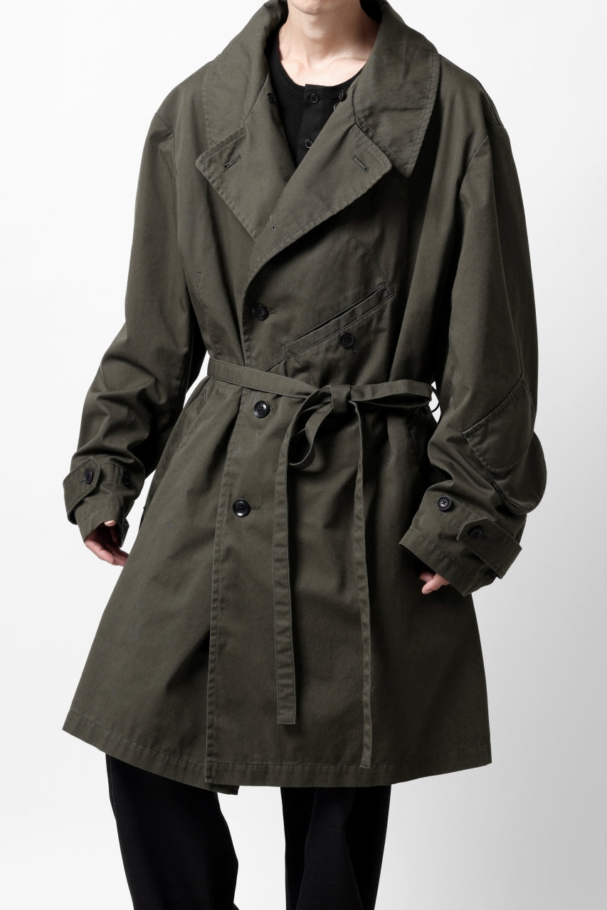 Load image into Gallery viewer, Y's BANG ON! No.186 SEMI DOUBLE HALF COAT / T/C TWILL (KHAKI)