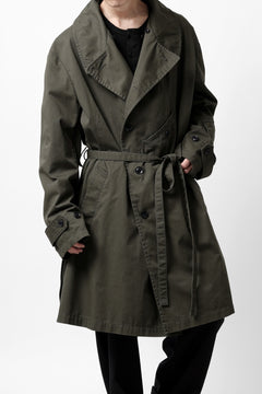 Load image into Gallery viewer, Y's BANG ON! No.186 SEMI DOUBLE HALF COAT / T/C TWILL (KHAKI)