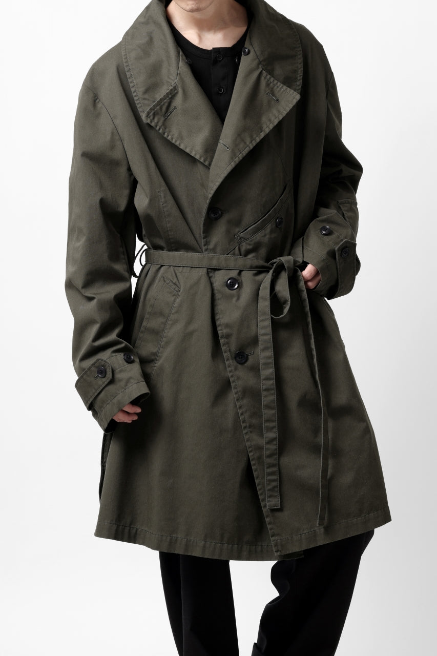 Load image into Gallery viewer, Y's BANG ON! No.186 SEMI DOUBLE HALF COAT / T/C TWILL (KHAKI)