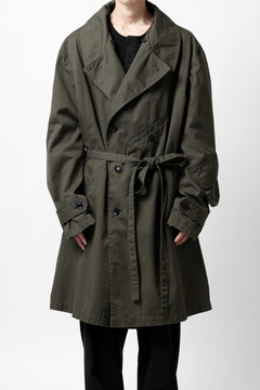 Load image into Gallery viewer, Y's BANG ON! No.186 SEMI DOUBLE HALF COAT / T/C TWILL (KHAKI)