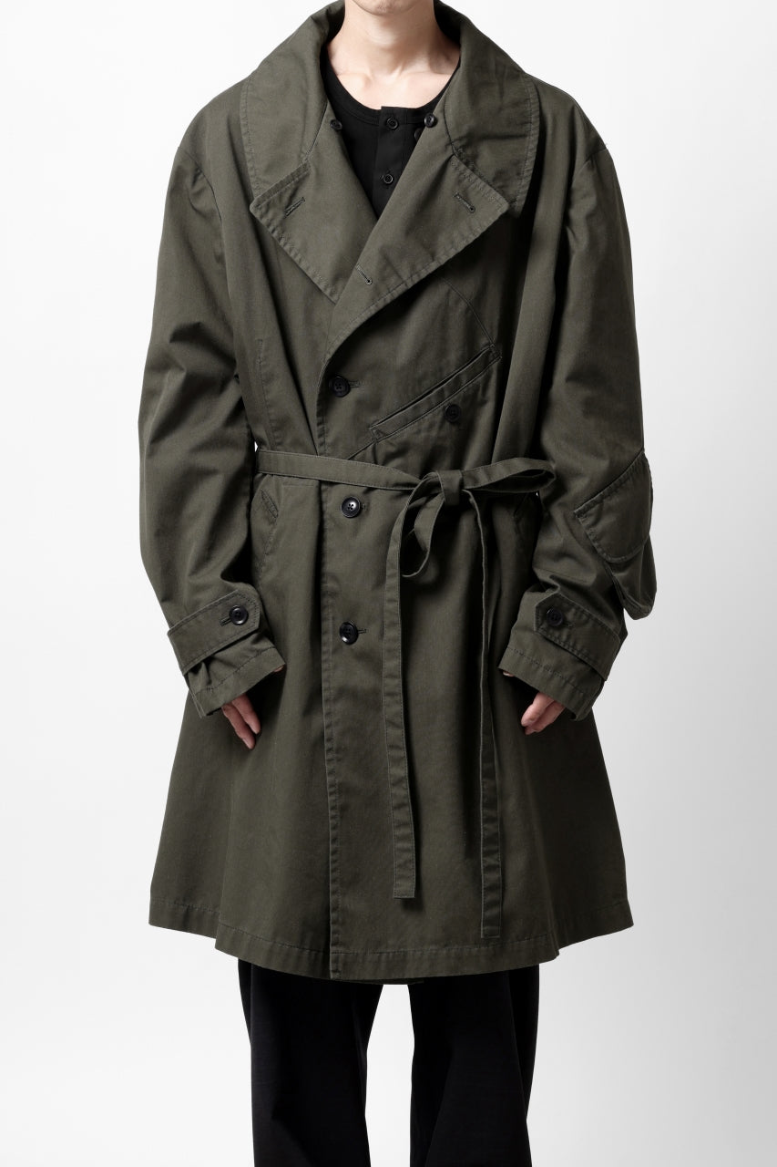 Load image into Gallery viewer, Y's BANG ON! No.186 SEMI DOUBLE HALF COAT / T/C TWILL (KHAKI)