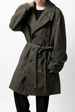 Load image into Gallery viewer, Y's BANG ON! No.186 SEMI DOUBLE HALF COAT / T/C TWILL (KHAKI)