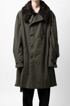Load image into Gallery viewer, Y's BANG ON! No.186 SEMI DOUBLE HALF COAT / T/C TWILL (KHAKI)