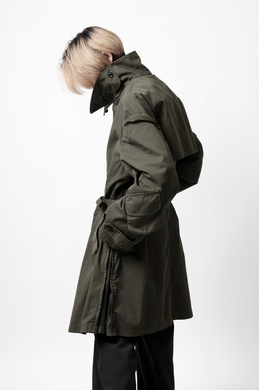 Load image into Gallery viewer, Y's BANG ON! No.186 SEMI DOUBLE HALF COAT / T/C TWILL (KHAKI)