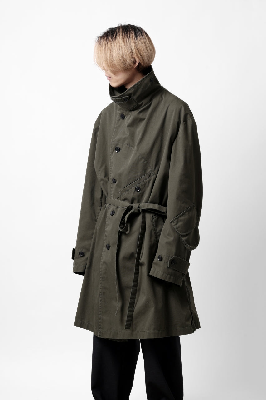 Load image into Gallery viewer, Y's BANG ON! No.186 SEMI DOUBLE HALF COAT / T/C TWILL (KHAKI)