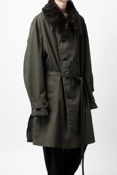 Load image into Gallery viewer, Y's BANG ON! No.186 SEMI DOUBLE HALF COAT / T/C TWILL (KHAKI)