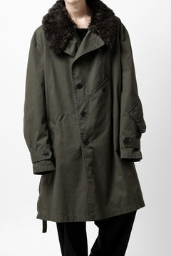 Load image into Gallery viewer, Y's BANG ON! No.186 SEMI DOUBLE HALF COAT / T/C TWILL (KHAKI)