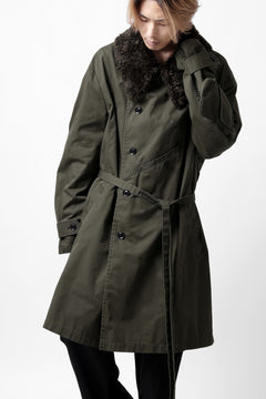 Load image into Gallery viewer, Y's BANG ON! No.186 SEMI DOUBLE HALF COAT / T/C TWILL (KHAKI)