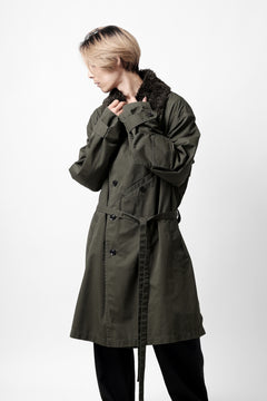 Load image into Gallery viewer, Y's BANG ON! No.186 SEMI DOUBLE HALF COAT / T/C TWILL (KHAKI)