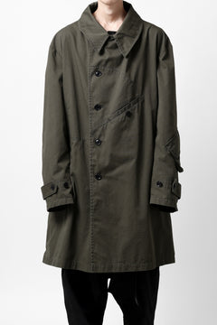 Load image into Gallery viewer, Y's BANG ON! No.186 SEMI DOUBLE HALF COAT / T/C TWILL (KHAKI)