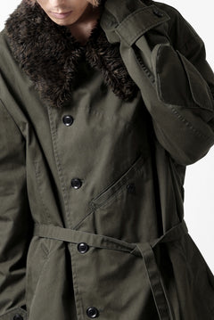 Load image into Gallery viewer, Y's BANG ON! No.186 SEMI DOUBLE HALF COAT / T/C TWILL (KHAKI)