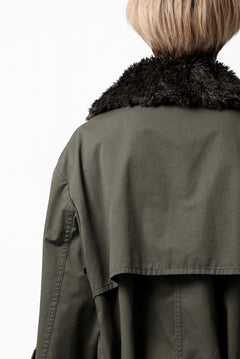 Load image into Gallery viewer, Y's BANG ON! No.186 SEMI DOUBLE HALF COAT / T/C TWILL (KHAKI)