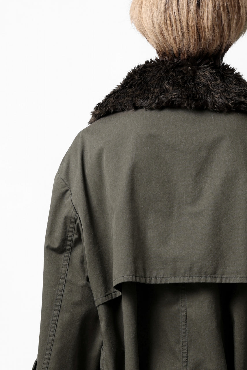 Load image into Gallery viewer, Y's BANG ON! No.186 SEMI DOUBLE HALF COAT / T/C TWILL (KHAKI)