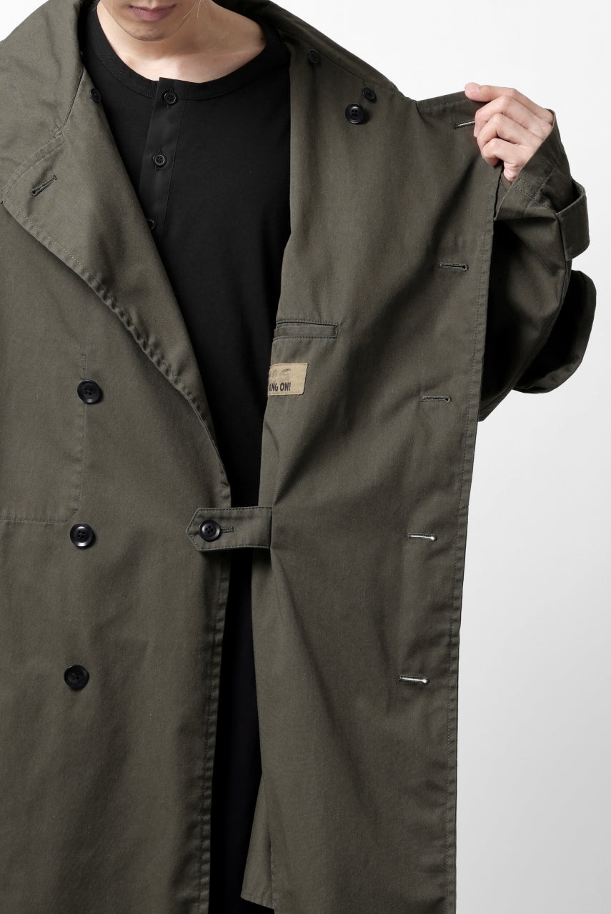 Load image into Gallery viewer, Y's BANG ON! No.186 SEMI DOUBLE HALF COAT / T/C TWILL (KHAKI)