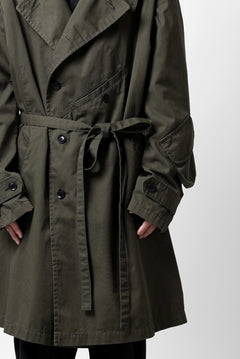 Load image into Gallery viewer, Y's BANG ON! No.186 SEMI DOUBLE HALF COAT / T/C TWILL (KHAKI)