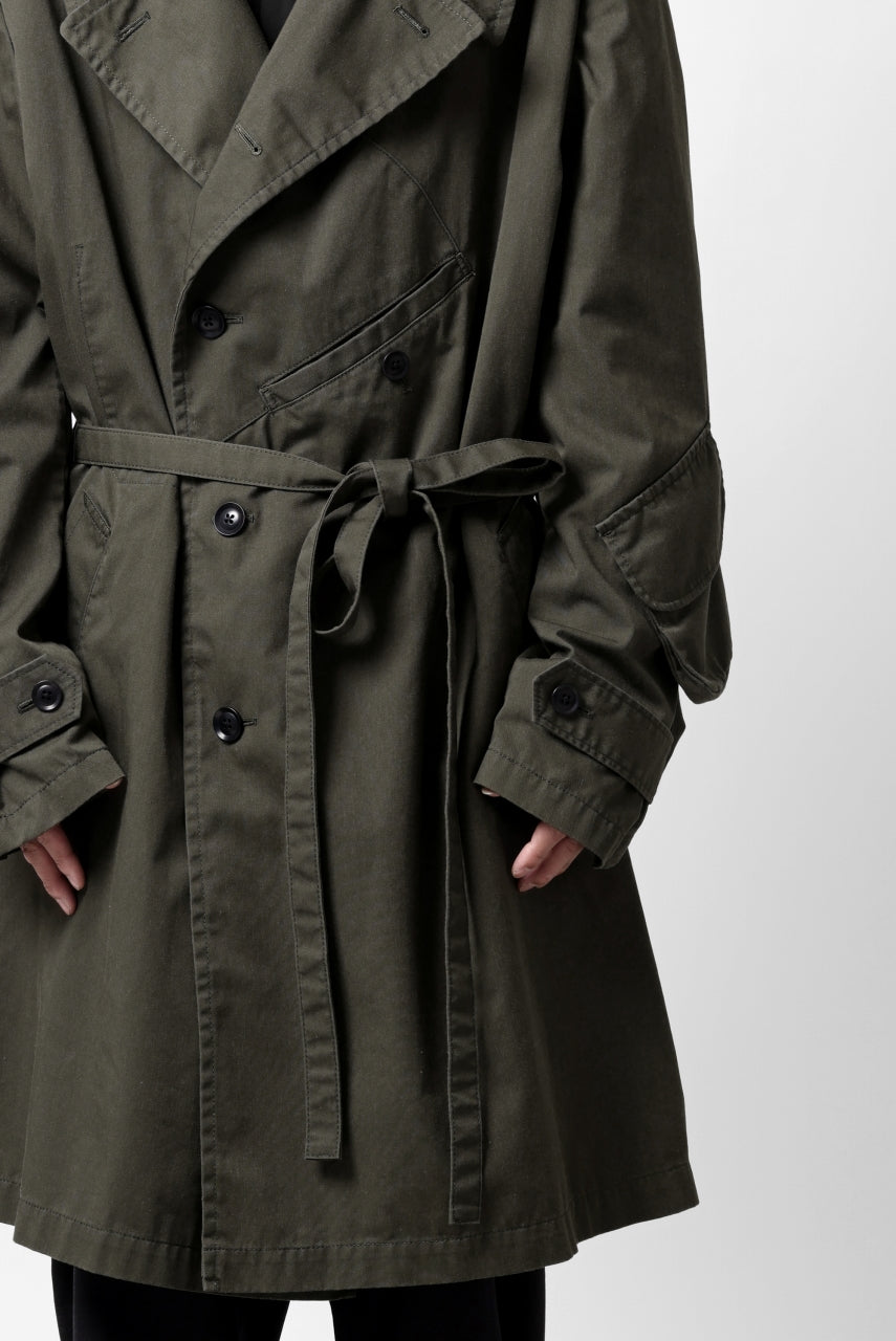 Load image into Gallery viewer, Y's BANG ON! No.186 SEMI DOUBLE HALF COAT / T/C TWILL (KHAKI)