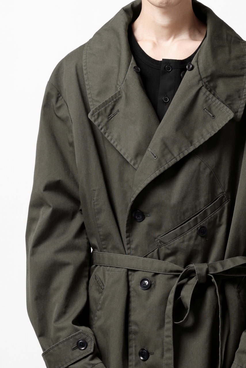 Load image into Gallery viewer, Y's BANG ON! No.186 SEMI DOUBLE HALF COAT / T/C TWILL (KHAKI)