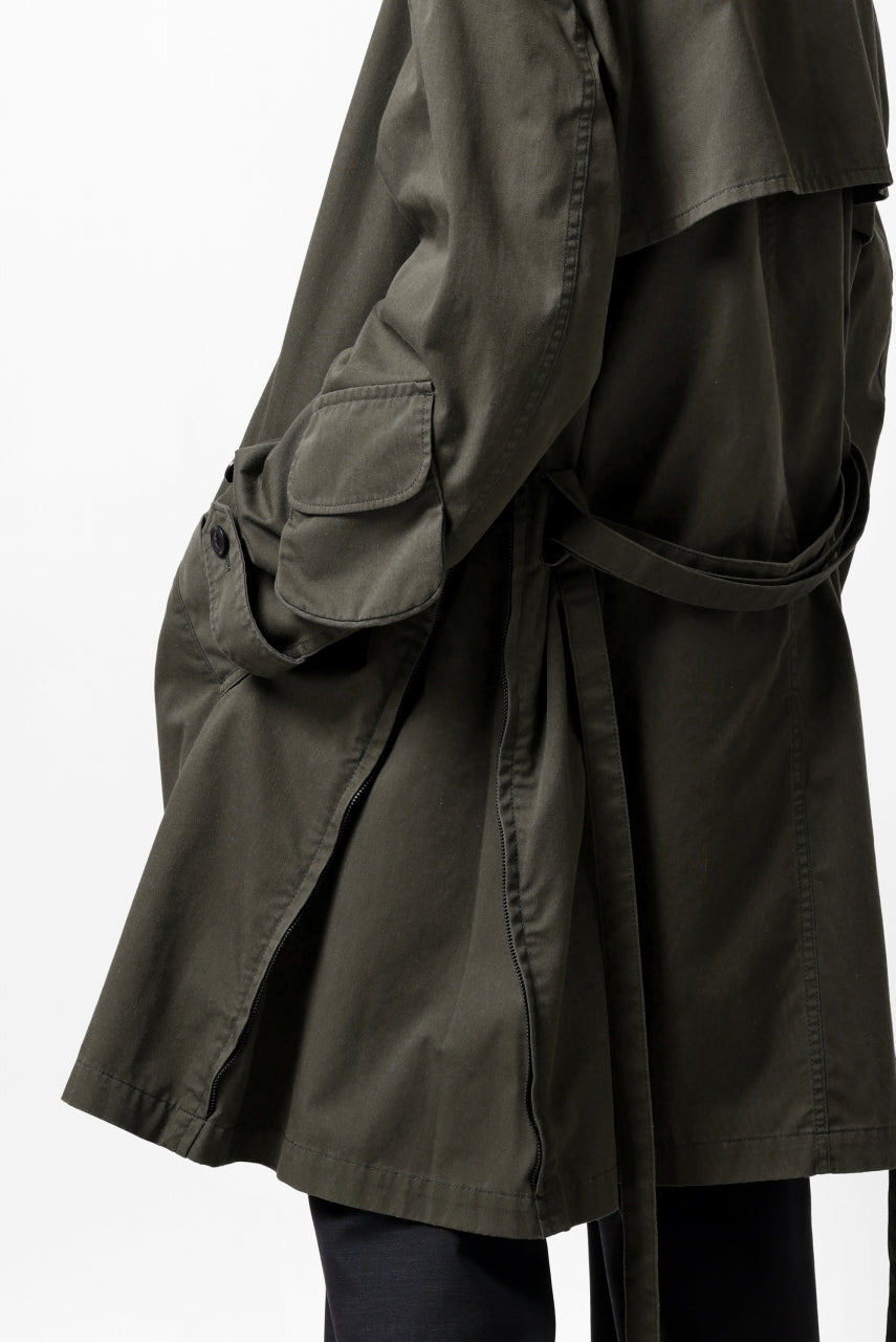 Load image into Gallery viewer, Y's BANG ON! No.186 SEMI DOUBLE HALF COAT / T/C TWILL (KHAKI)