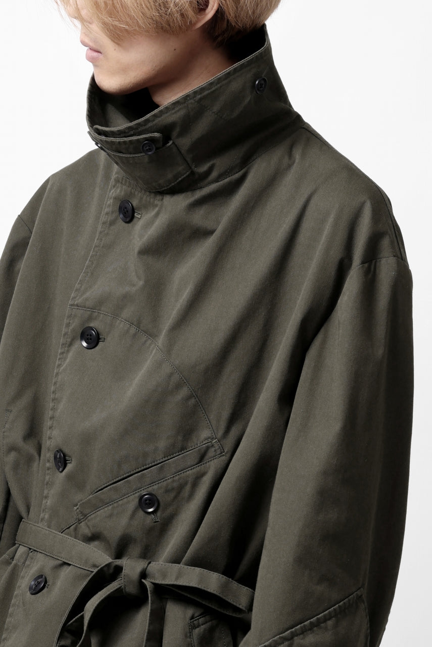 Load image into Gallery viewer, Y's BANG ON! No.186 SEMI DOUBLE HALF COAT / T/C TWILL (KHAKI)