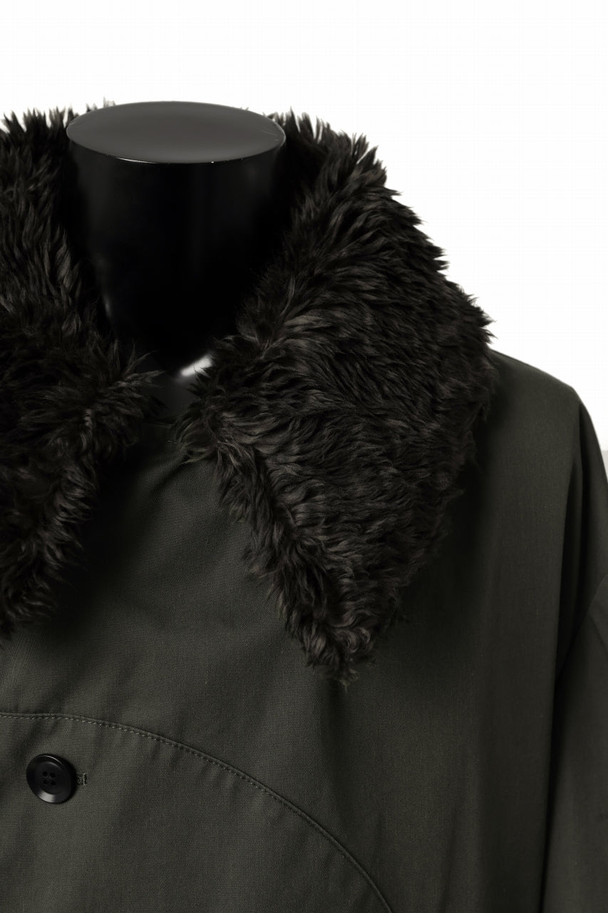 Load image into Gallery viewer, Y's BANG ON! No.186 SEMI DOUBLE HALF COAT / T/C TWILL (KHAKI)