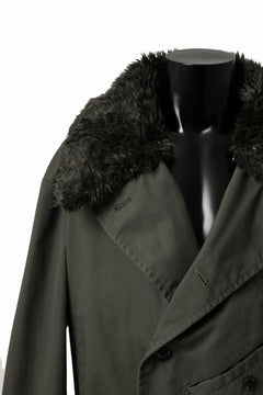Load image into Gallery viewer, Y's BANG ON! No.186 SEMI DOUBLE HALF COAT / T/C TWILL (KHAKI)