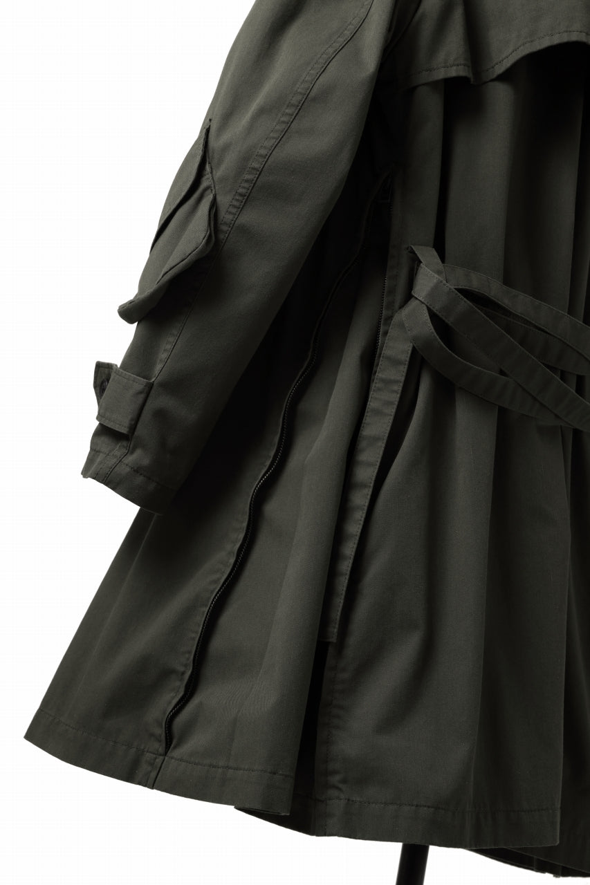 Load image into Gallery viewer, Y's BANG ON! No.186 SEMI DOUBLE HALF COAT / T/C TWILL (KHAKI)