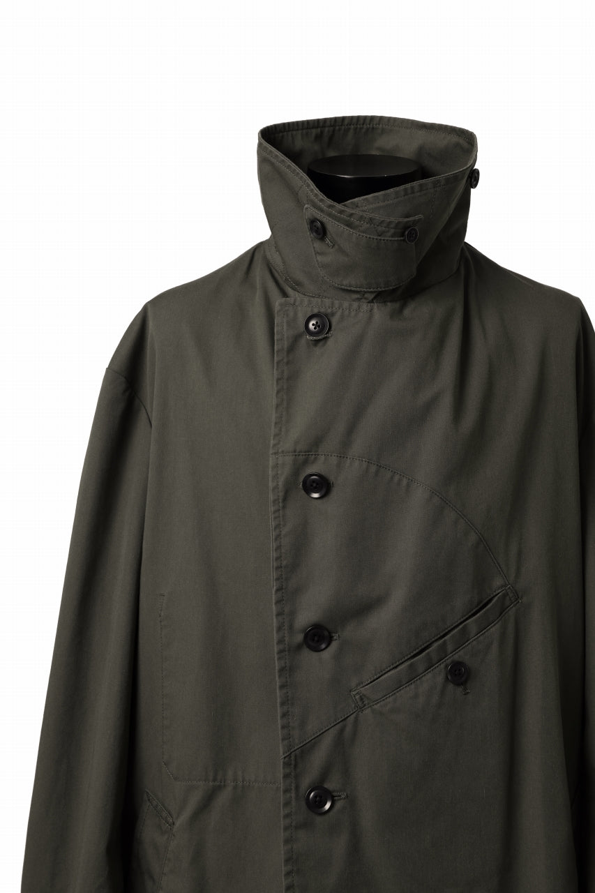 Load image into Gallery viewer, Y's BANG ON! No.186 SEMI DOUBLE HALF COAT / T/C TWILL (KHAKI)