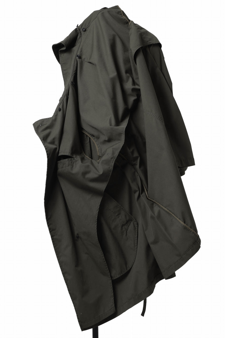 Load image into Gallery viewer, Y's BANG ON! No.186 SEMI DOUBLE HALF COAT / T/C TWILL (KHAKI)